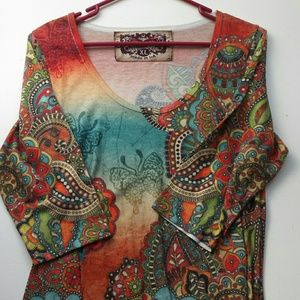 Women's multicolored blouse